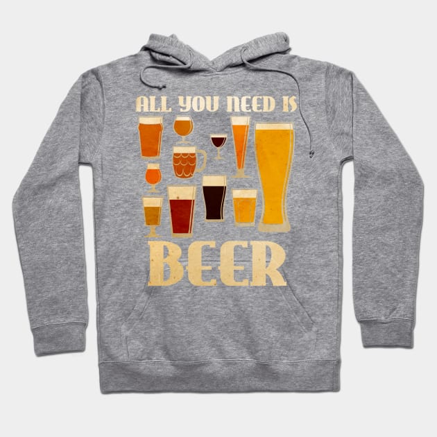 All You Need is Beer Hoodie by Migs